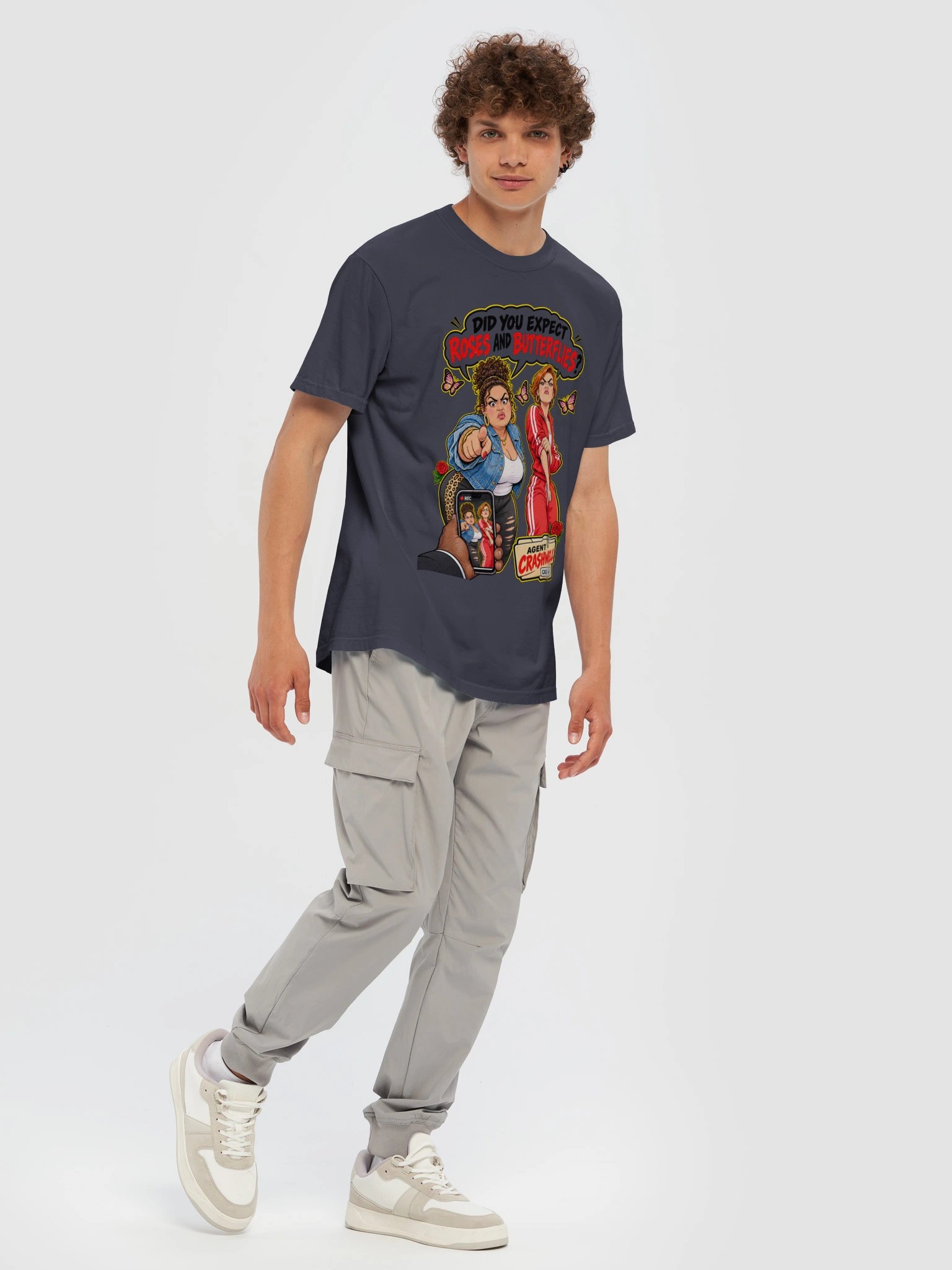 Roses & Butterflies — Agent Crashwell Graphic Tee product image (53)