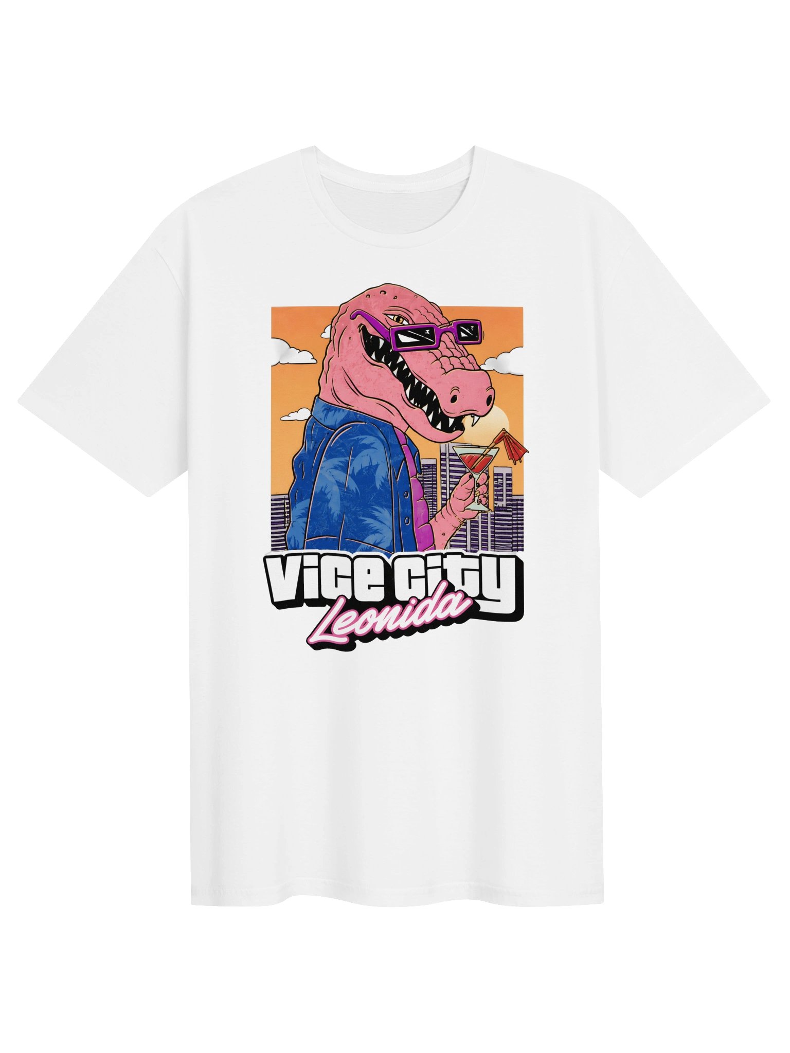 GTA VI Jason Vice City Leonida Alligator T-Shirt product image (1)