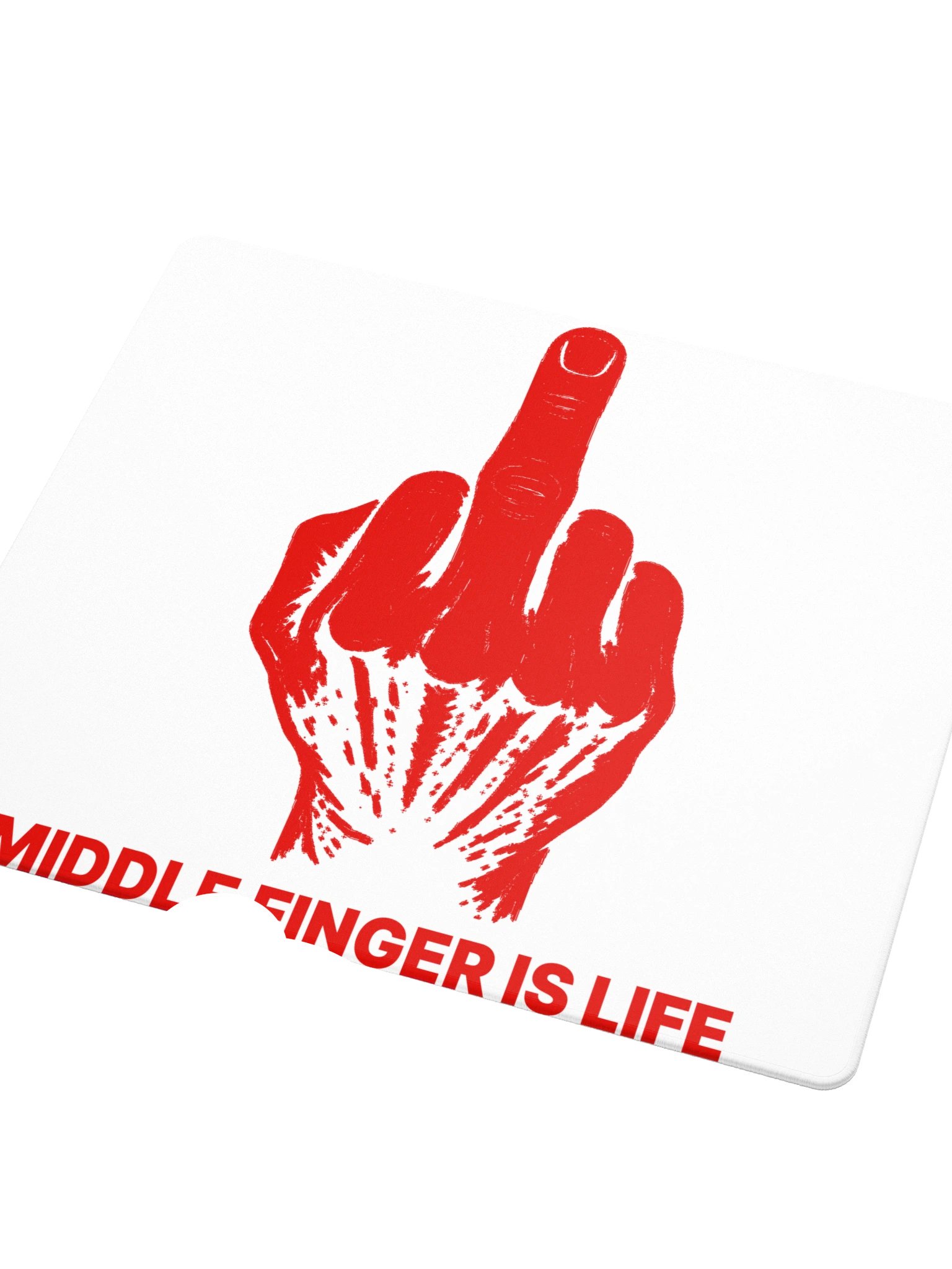 No ShopCo | Gaming Mouse Pad - Red on White product image (3)