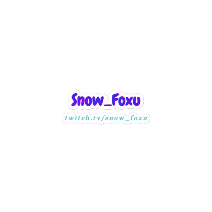Snow_Foxu Logo Magnet (No Background) product image (2)