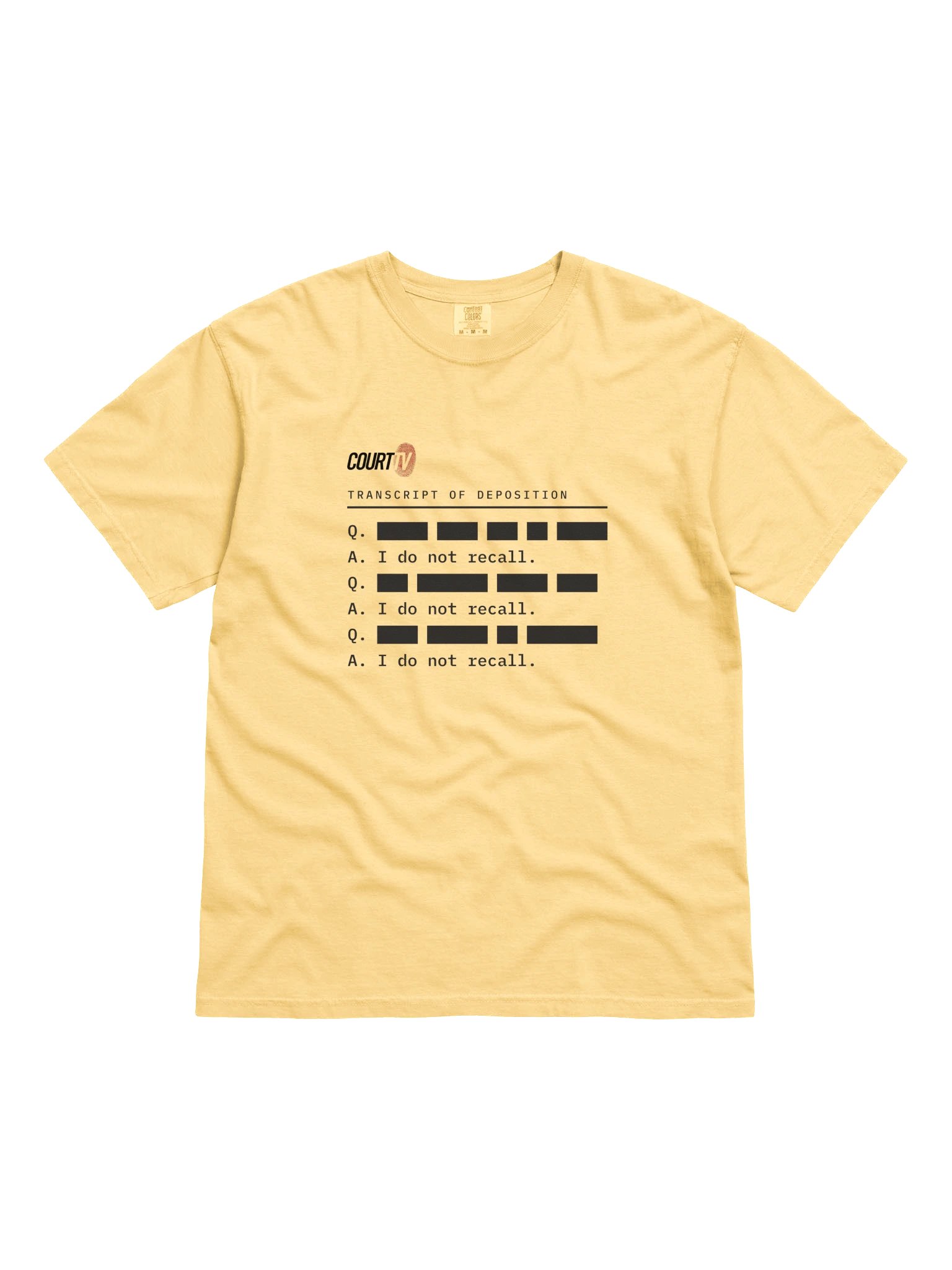 Transcript of Deposition T-Shirt product image (11)