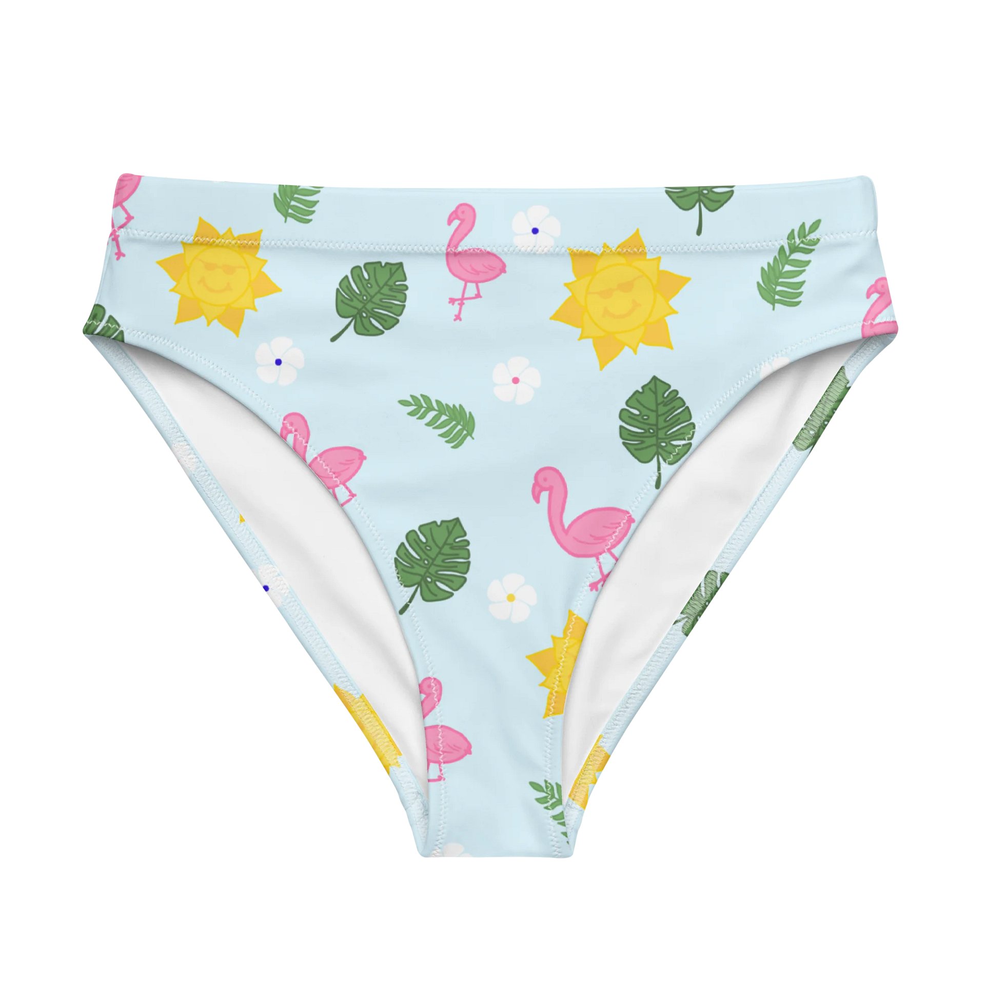 Summer Fun Pattern High Waisted Bikini Bottom product image (1)