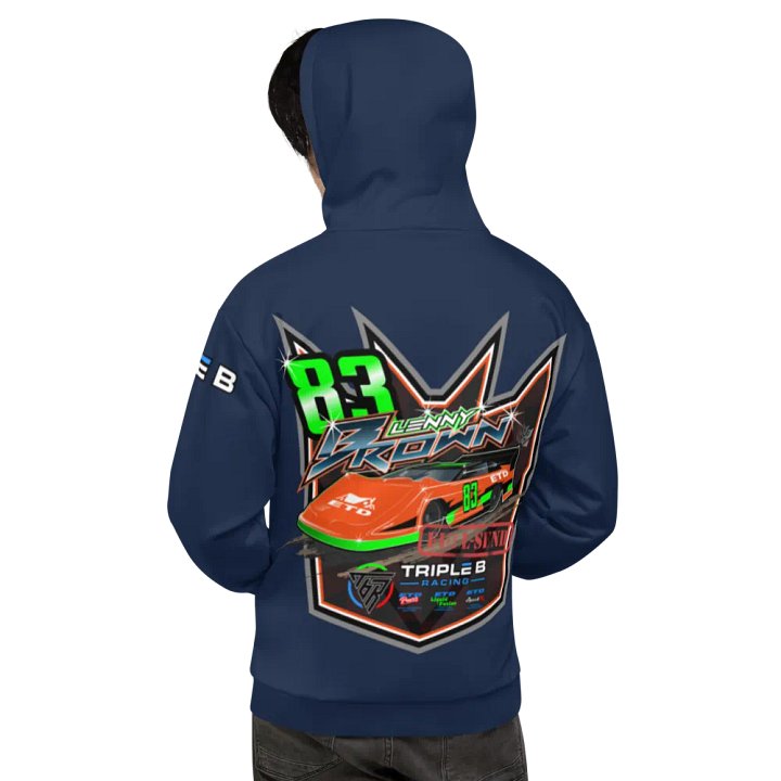 Lenny Brown Late Model Hoodie (Navy) product image (1)