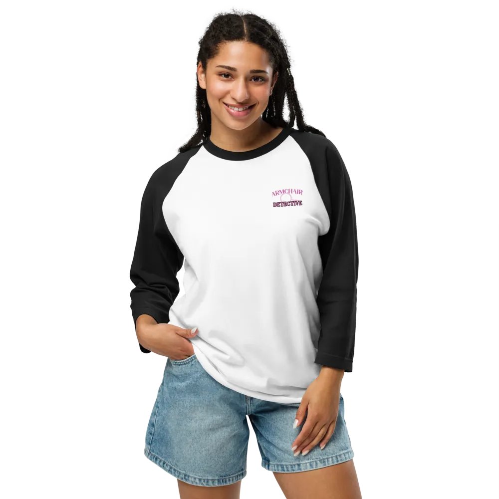 Armchair Detective Baseball Tee - Black product image (2)