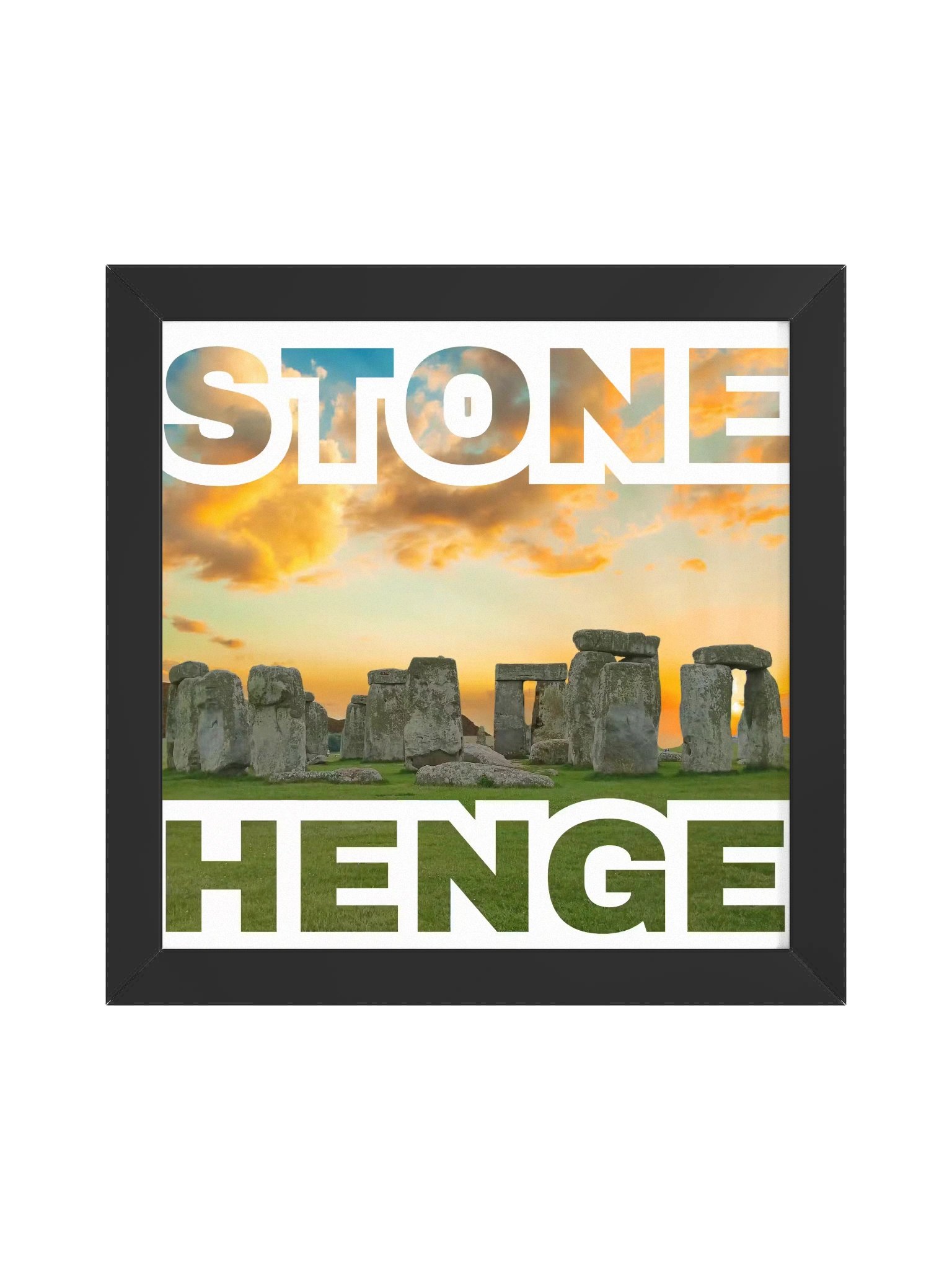 Stonehenge Leinwandbild – Mystisches England Wandbild bei Sonnenuntergang, Modernes Design, Stonehenge Poster, Home Decor product image (1)