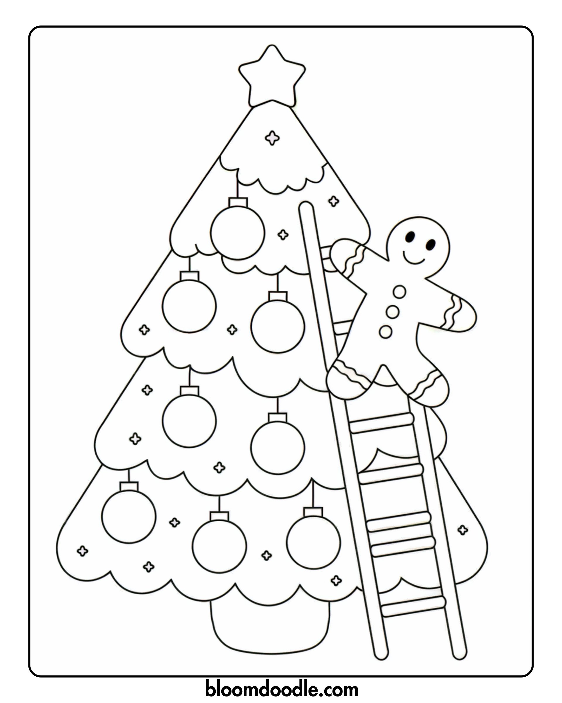 Cute Gingerbread Coloring Pages product image (2)