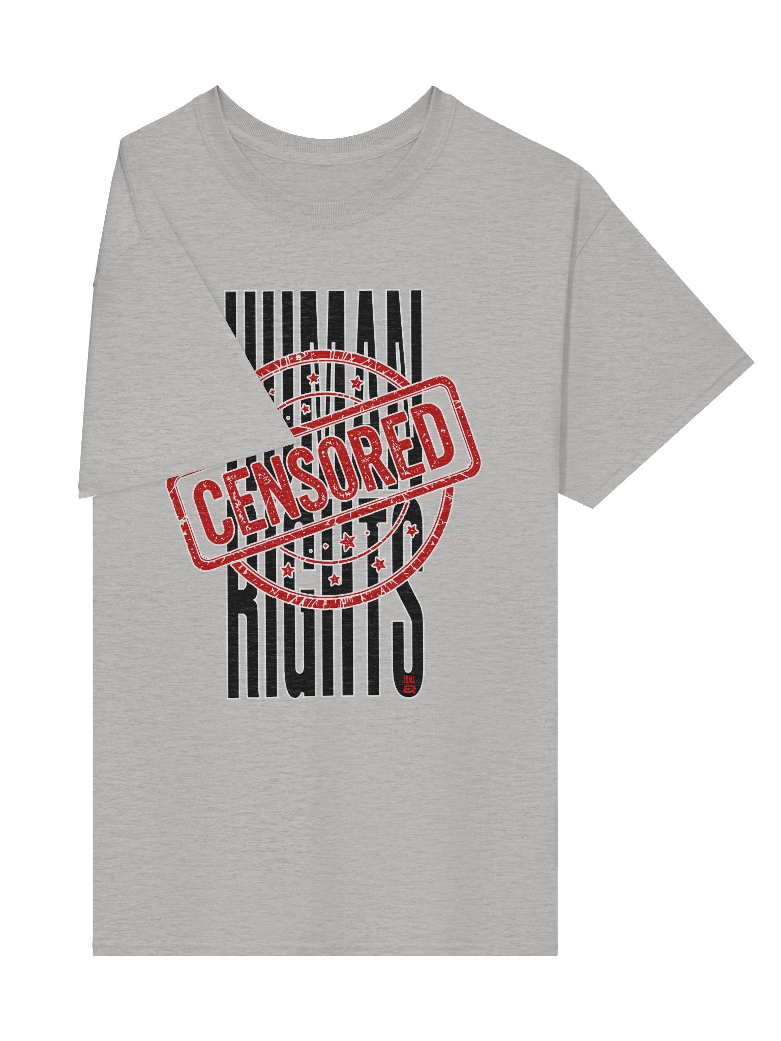 Gildan_EQALL® Essentials Human Rights Matter Tee_Black_Red product image (10)
