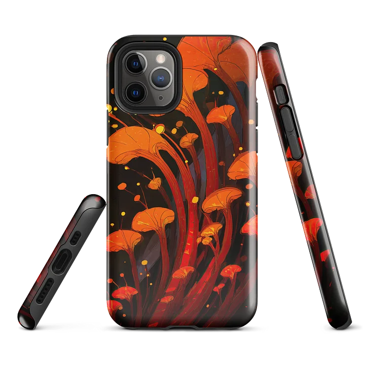 Ember Bloom iPhone Case – Abstract Orange Glow Organic Design product image (2)