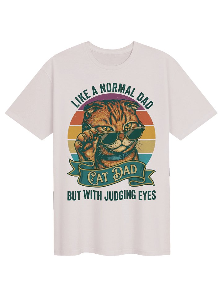 Judging Eyes Cat Dad T-Shirt product image (2)