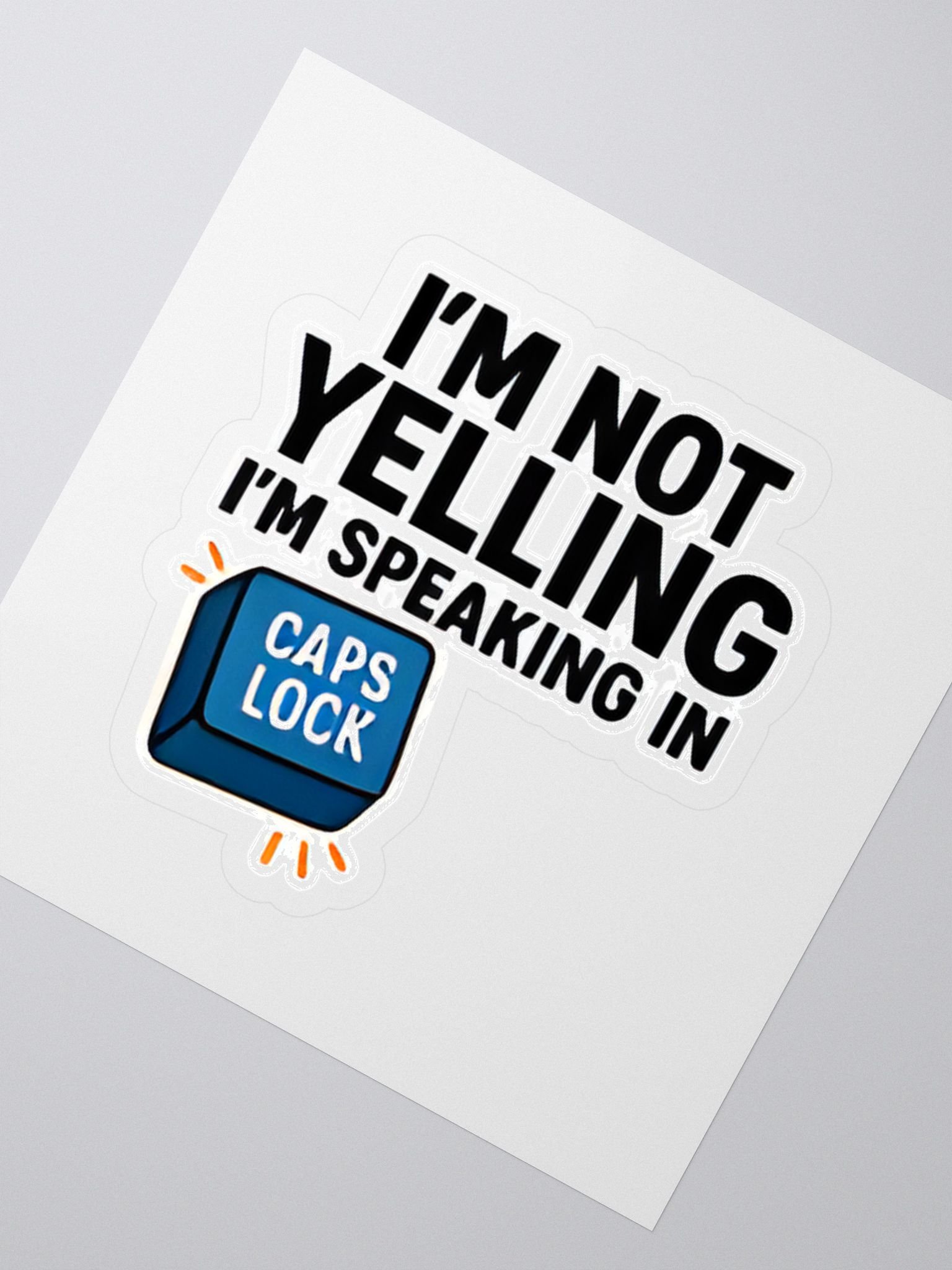 Just CAPS LOCK sticker product image (2)