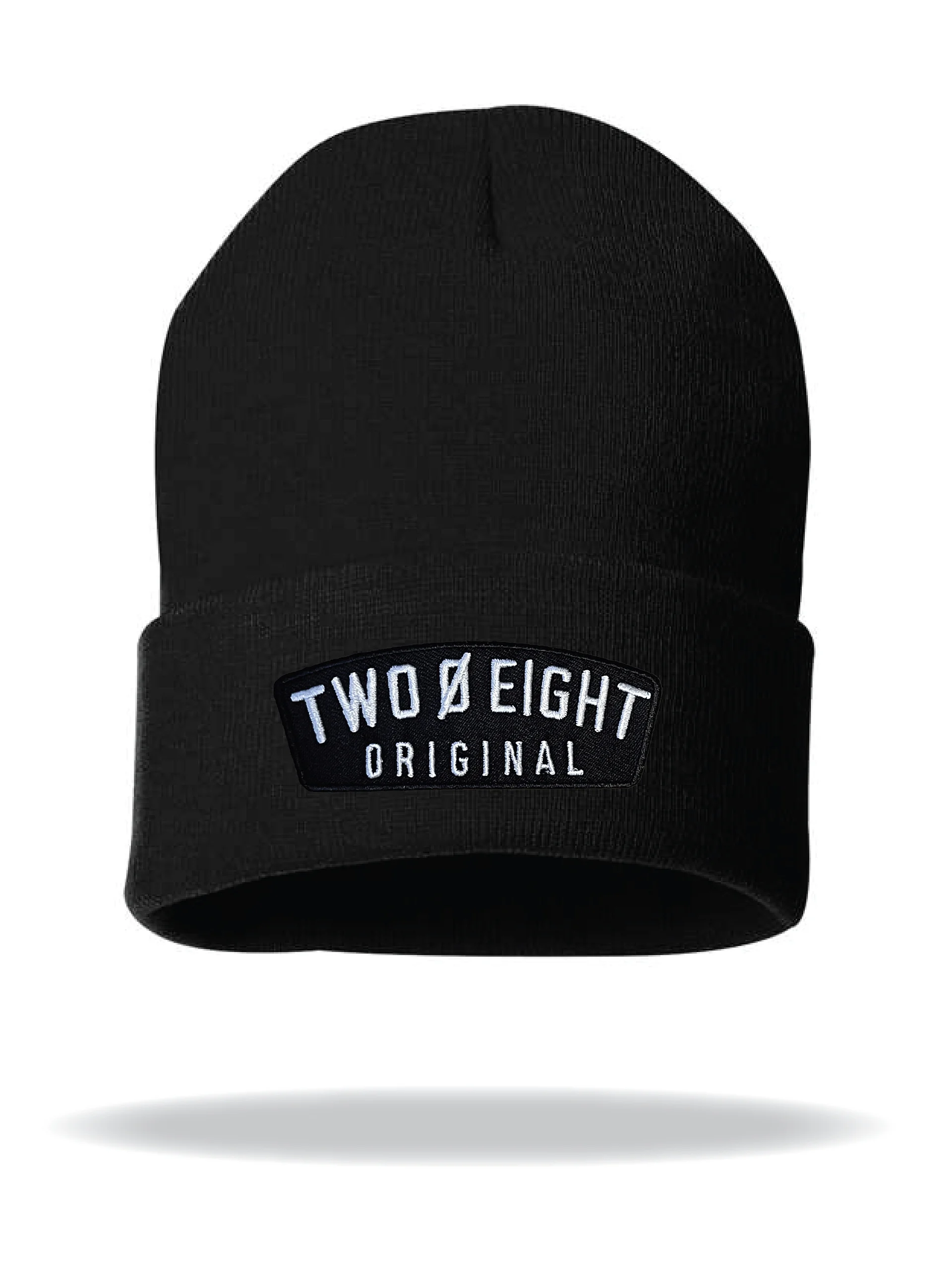 Two 0 Eight Original Patch Black Cuffed Beanie product image (1)