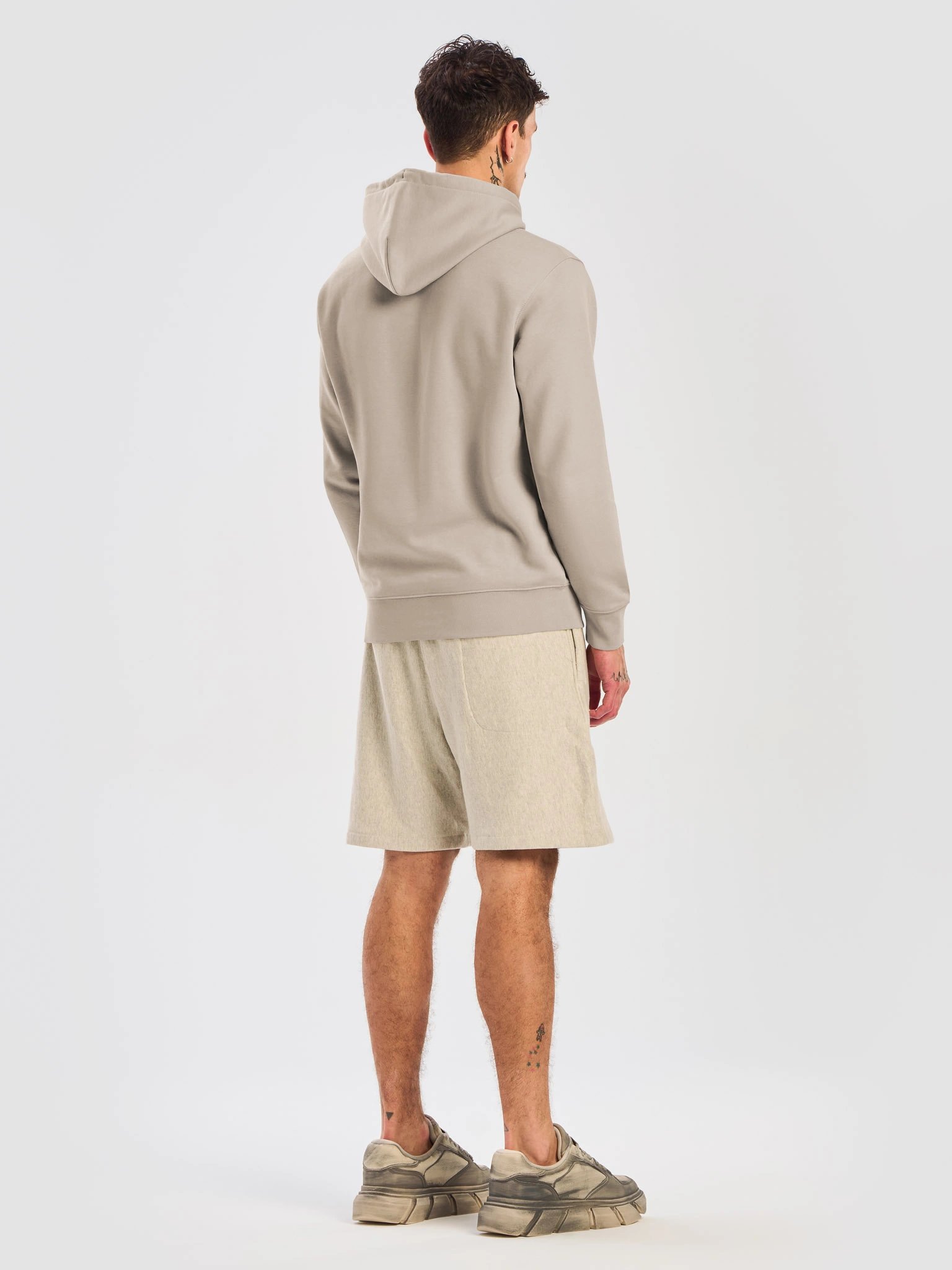 Embroidered Logo Hoodie - Desert Dust product image (8)