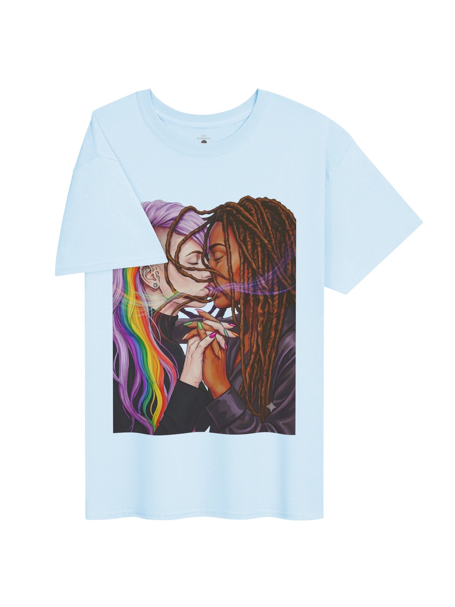 Rainbow Kiss Illustration Tee product image (3)