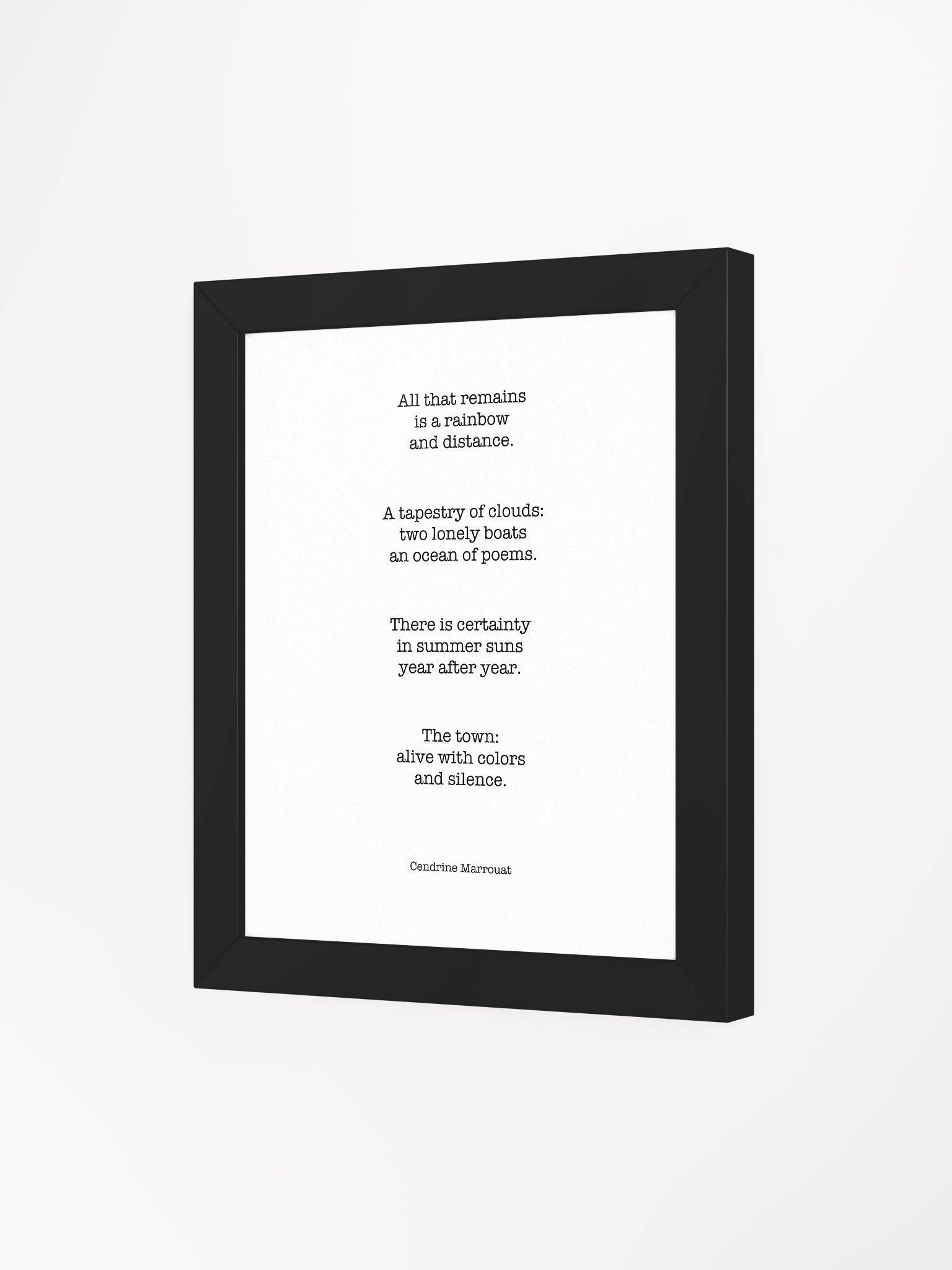 Four Haiku (Framed Poster) product image (3)