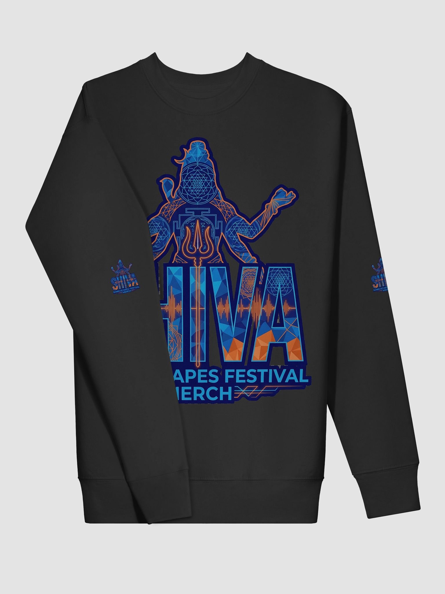 SHIVA SonicScapes Festival Sweatshirt – Sacred Frequency Edition product image (4)