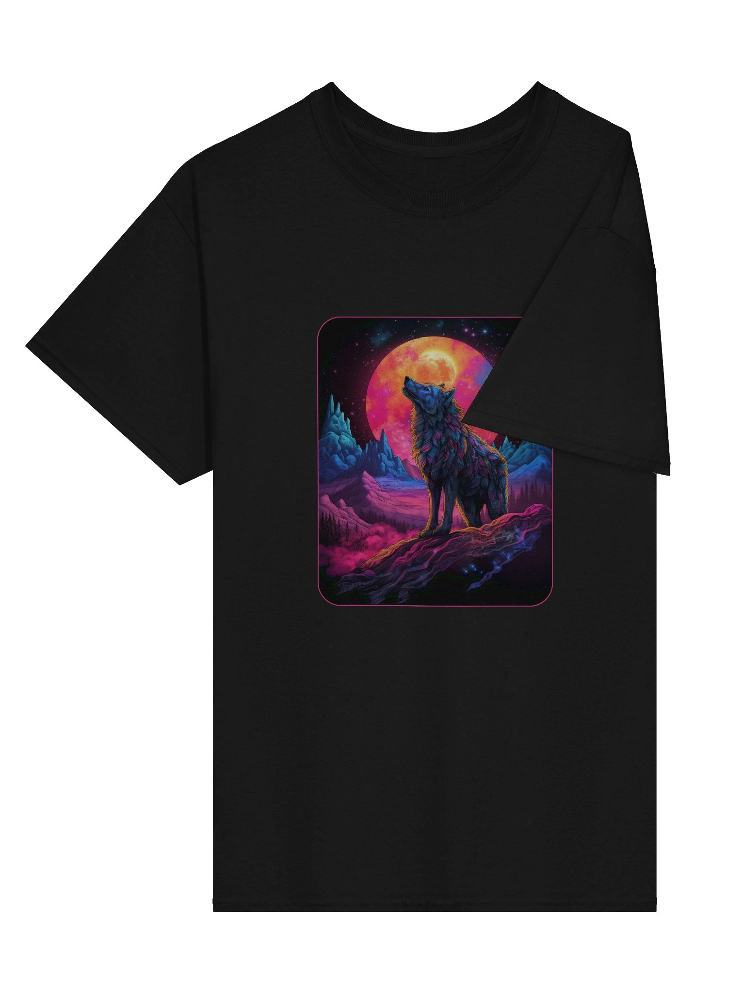 Moonlit Howl Wolf T-Shirt product image (2)