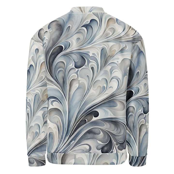 Gray Fractals Bomber Jacket product image (2)