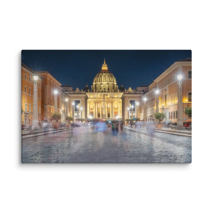 Midnight at the Vatican, Rome, Italy Canvas Print product image (1)