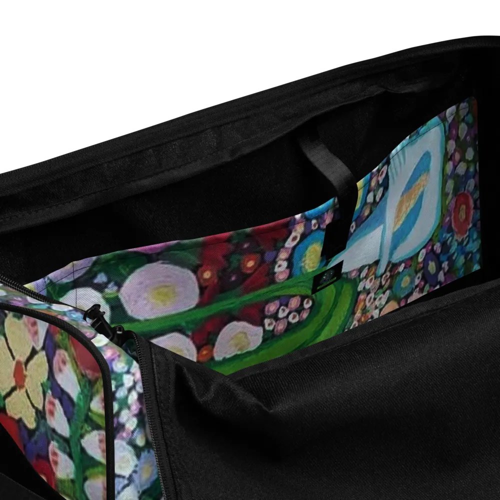 Whimsical flower Duffle Bag product image (9)