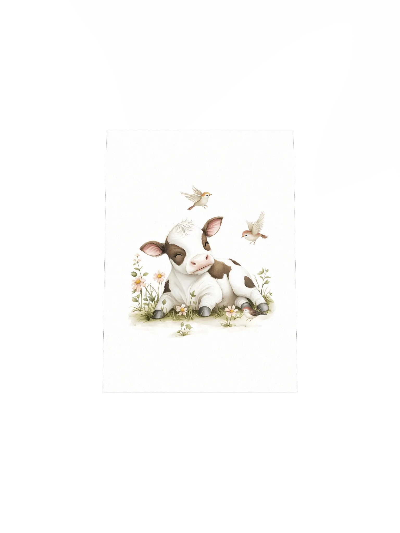 Cute Holstein Cow Farm Animal Nursery Prints product image (5)