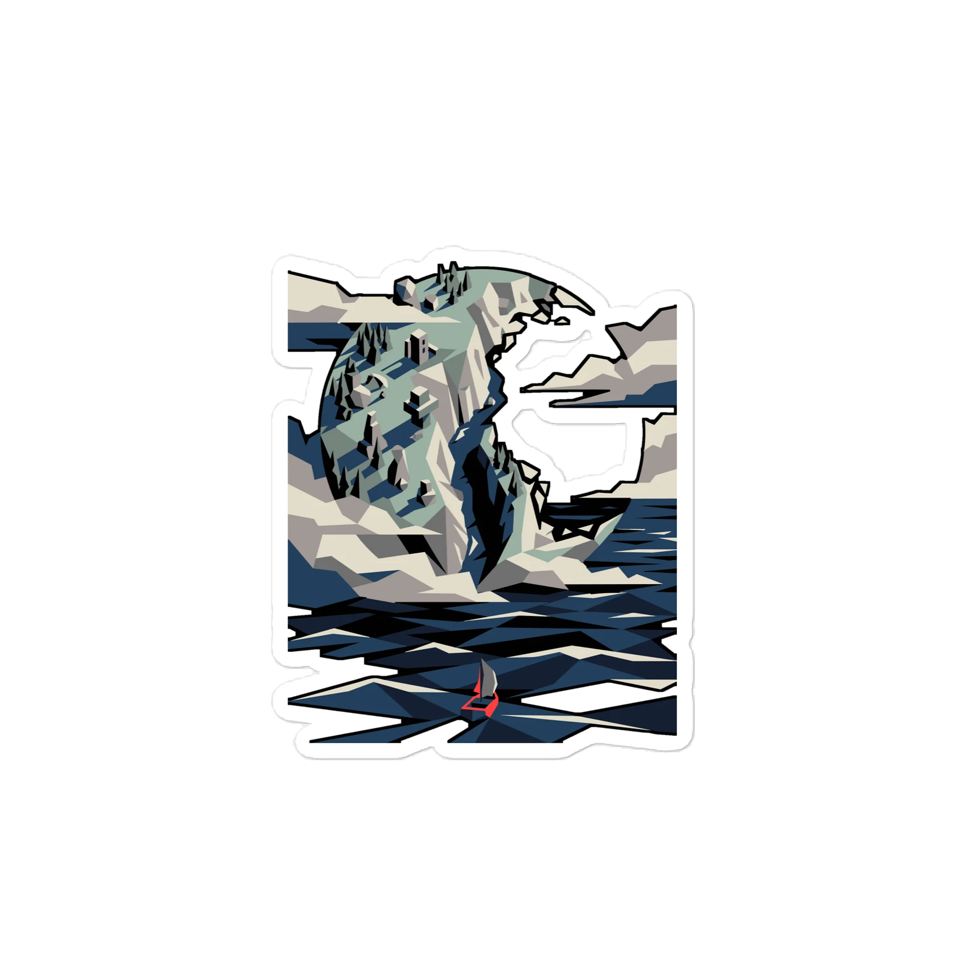 Sphere & Sea Sticker, view 3