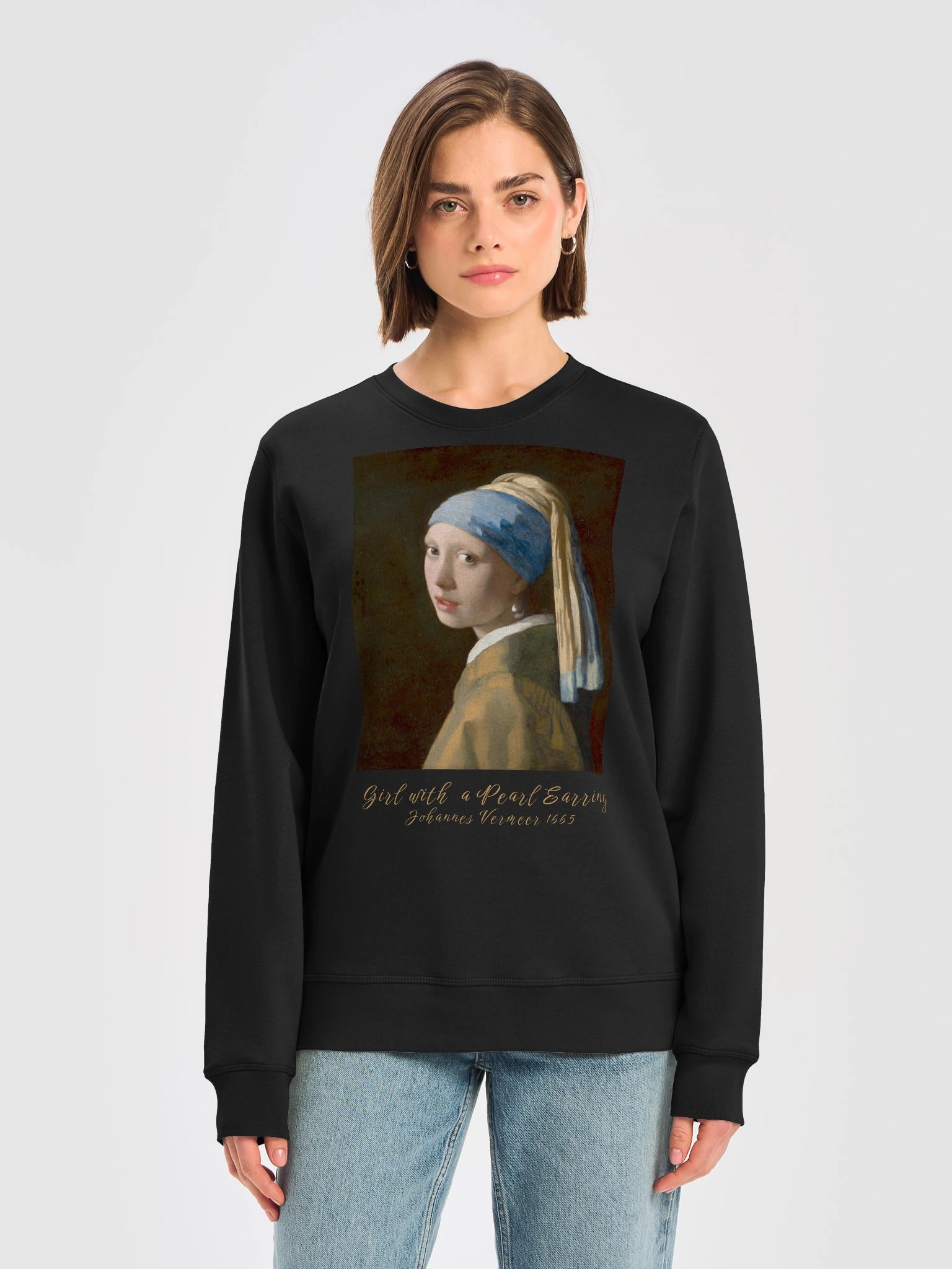 Girl with a Pearl Earring — Vermeer Wearable Art Sweatshirt product image (23)