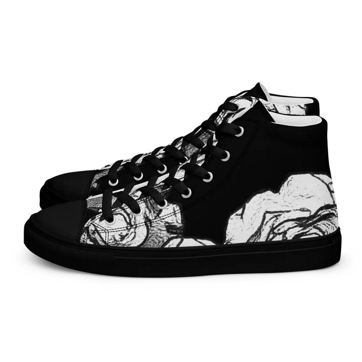 White roses High Top Canvas Shoes (womens) product image (2)