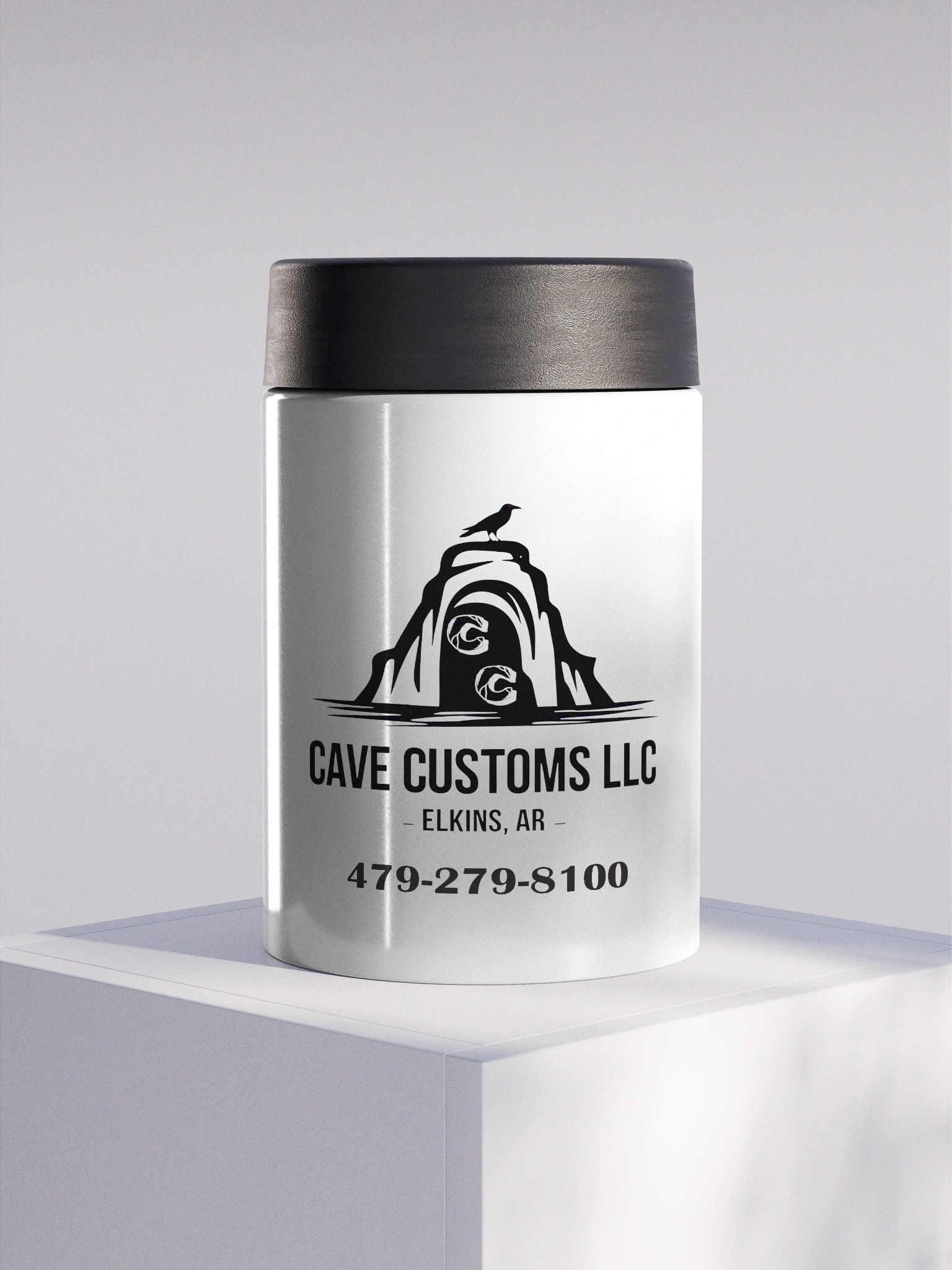 Cave Customs Stainless Steel Koozie product image (1)