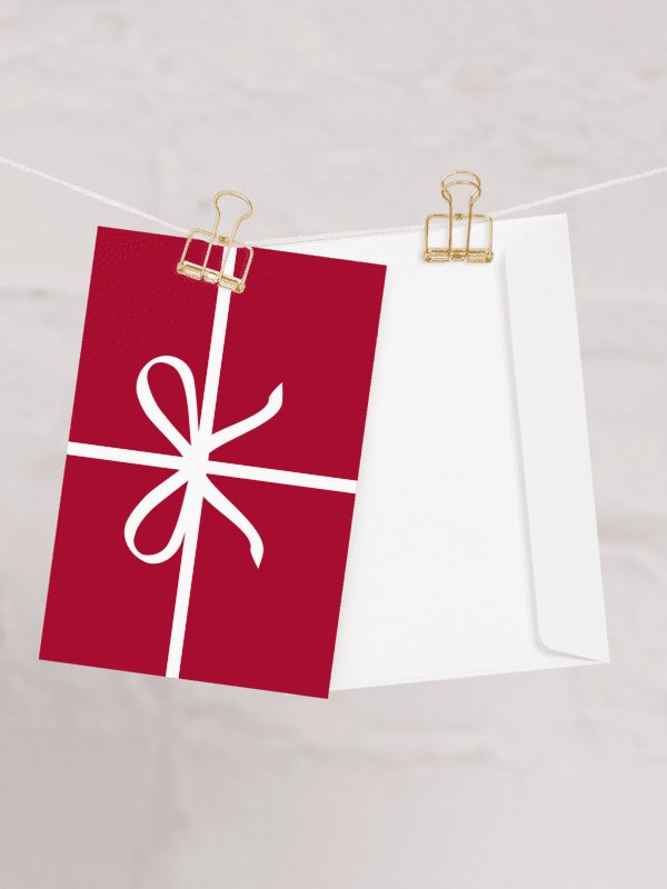 Holiday Gift Ribbon Bow Greeting Card product image (6)