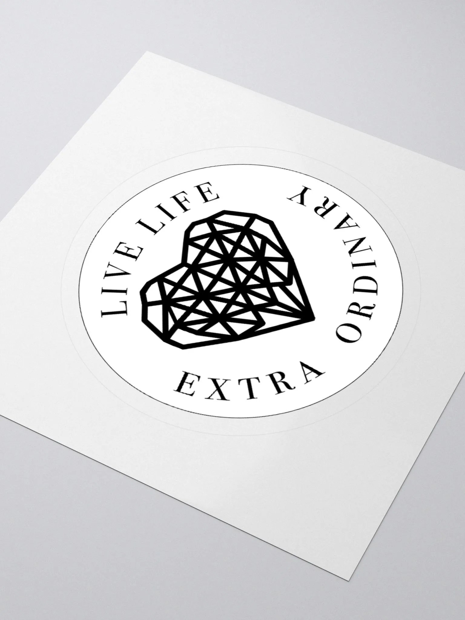Live Life Extra Ordinary Kiss Cut Sticker product image (9)