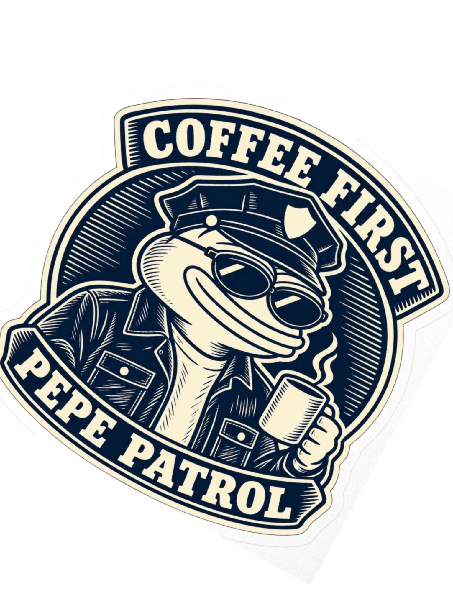 Coffee First Art Sticker product image (2)