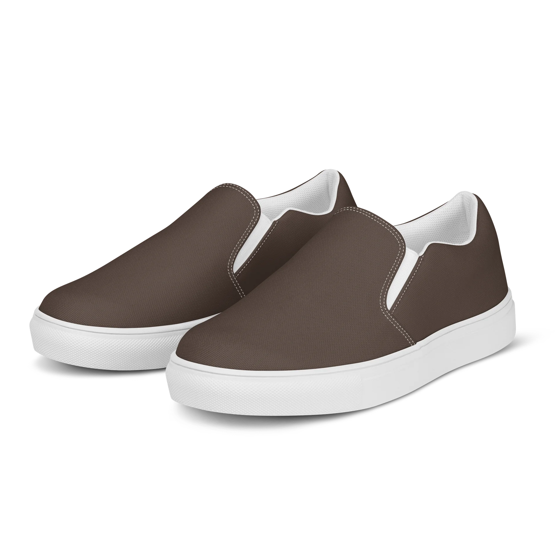 Classic Brown Men’s Slip-On Canvas Shoes product image (3)