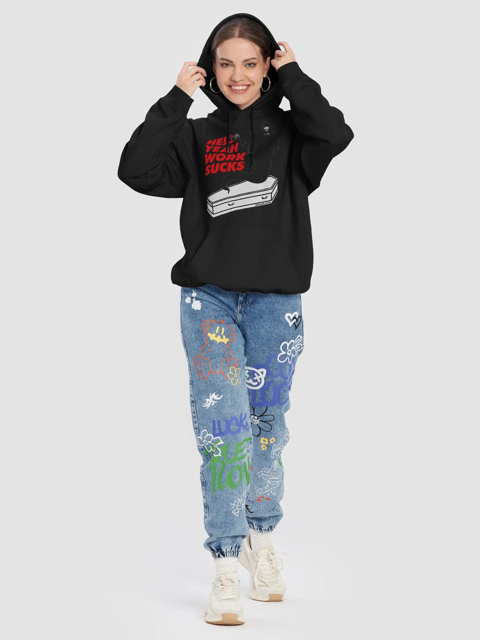 HELL YEAH WORK SUCK'S - HOODY product image (8)