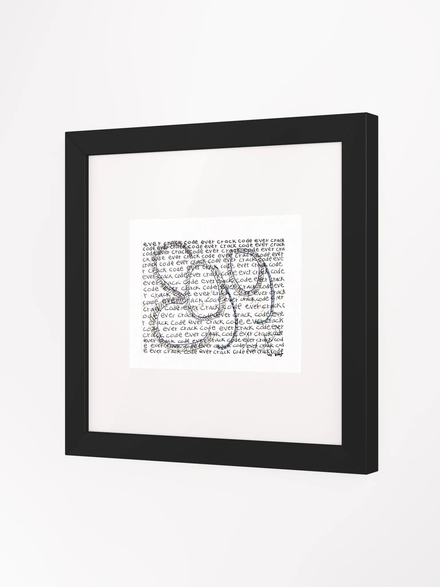 ever crack code egg Panel Card Print Framed product image (4)