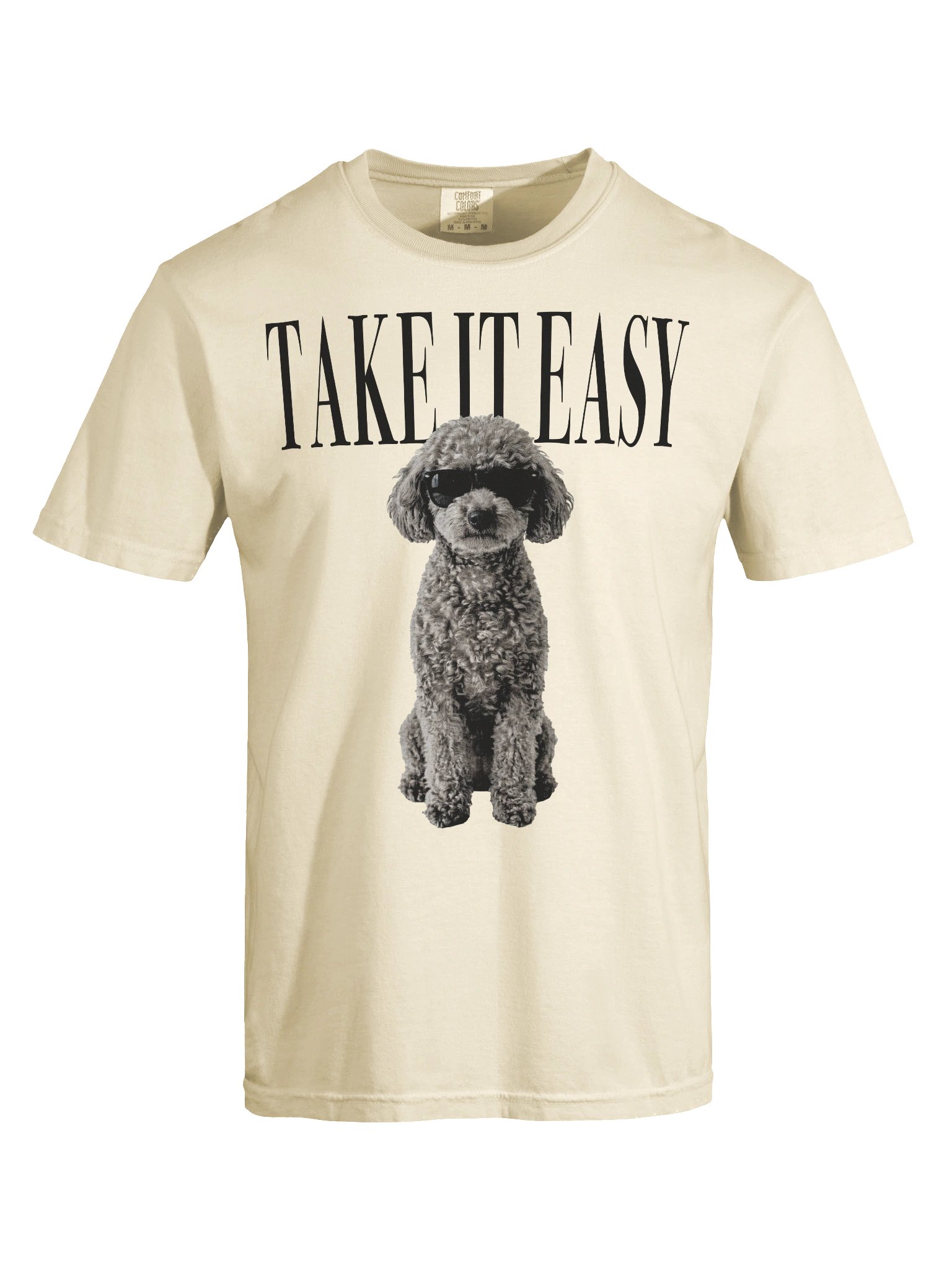 Take It Easy '90s Pop Vintage-Style T-Shirt for Miniature Poodle(Gray) Owners product image (10)