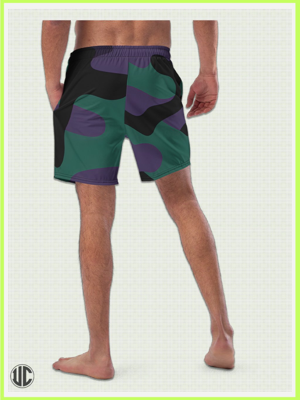Midnight Purple Camo – Men’s Swim Trunks product image (3)