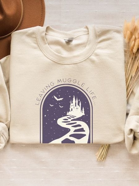 Magical Life Retro Minimalist Fall Sweatshirt product image (2)