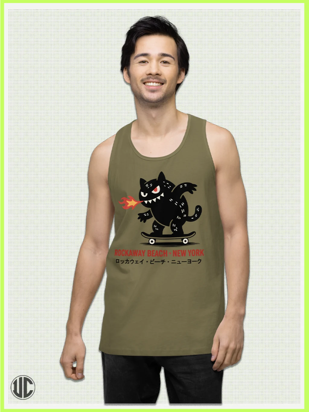 Rockaway Beach NY Skater – Men’s Tank Top product image (4)