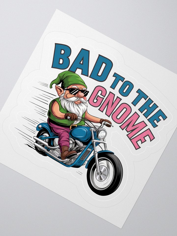 Bad to the Gnome Kiss Cut Stickers product image (2)