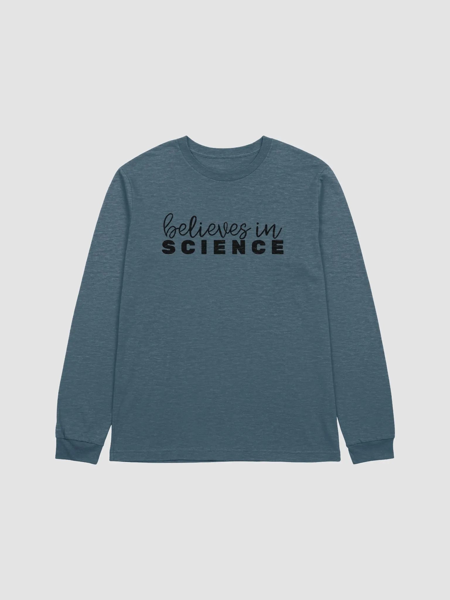 believes in science (long tee) product image (1)