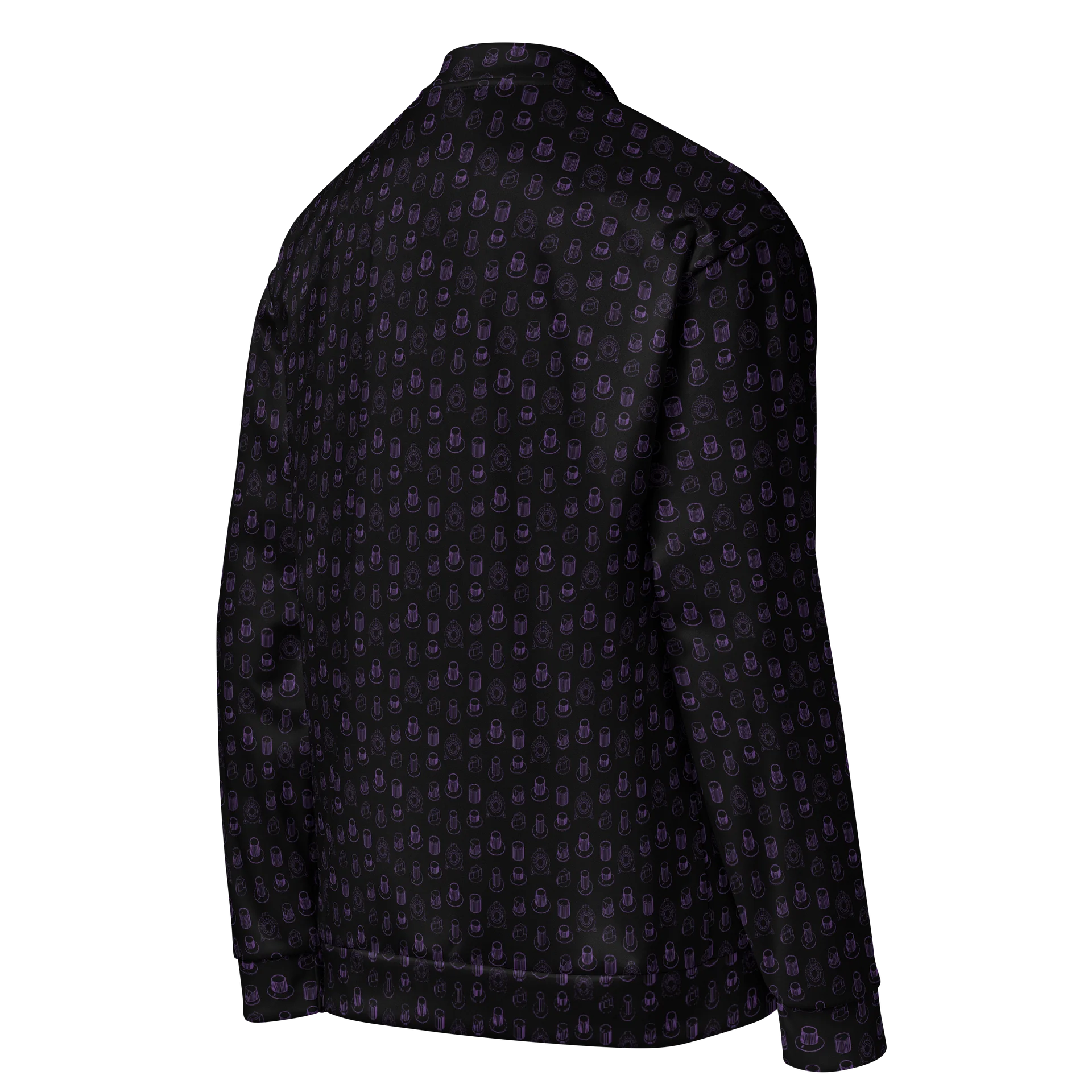 Seven Icons of Synthesis Bomber Jacket - (7 Synth Legends) AMETHYST product image (4)