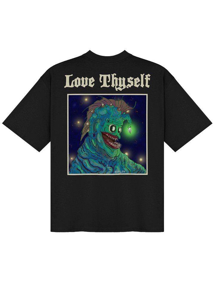 The Vanity Tee | Toxic Positivity | Oversized "Love Thyself" Heavyweight T-Shirt | Deadlift Depot product image (2)