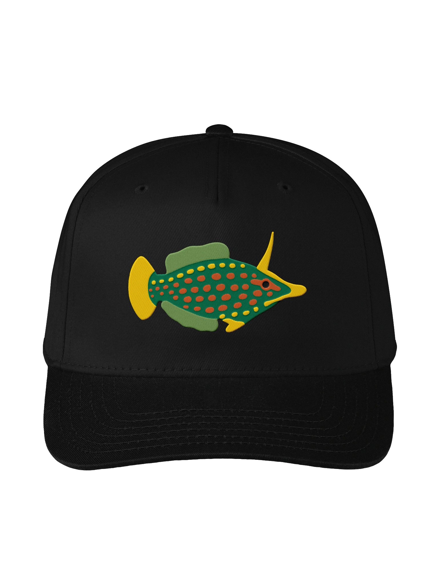 Orange-Spotted Filefish Mid-Profile Baseball Cap (Embroidered) for Reef and Marine Aquarium Lovers product image (1)