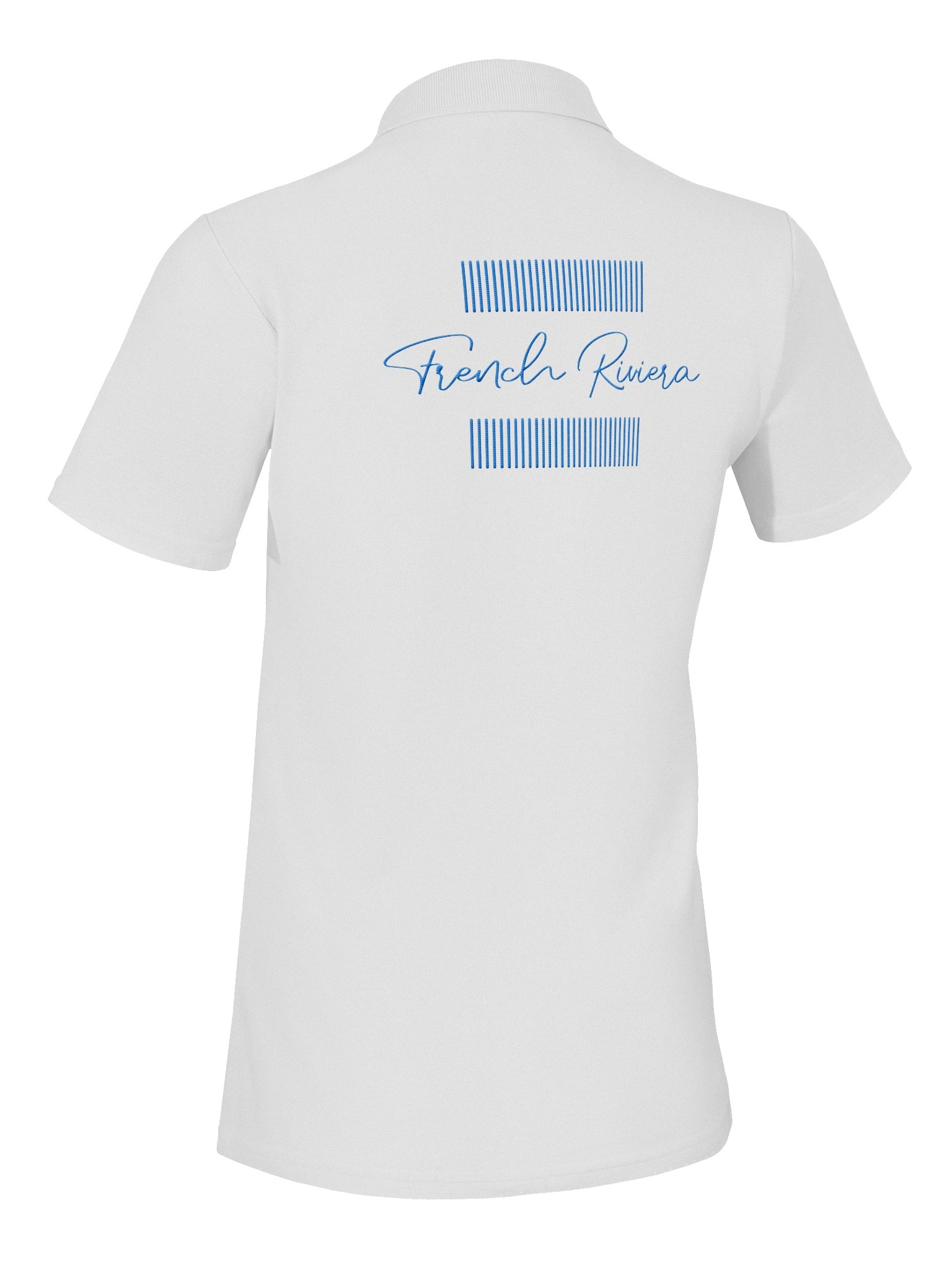 Women's French Riviera Blue Cursive Polo product image (8)