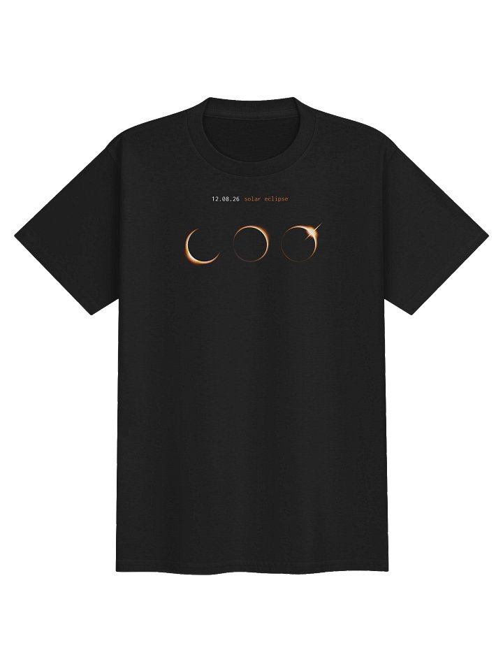 Kids solar eclipse shirt product image (1)