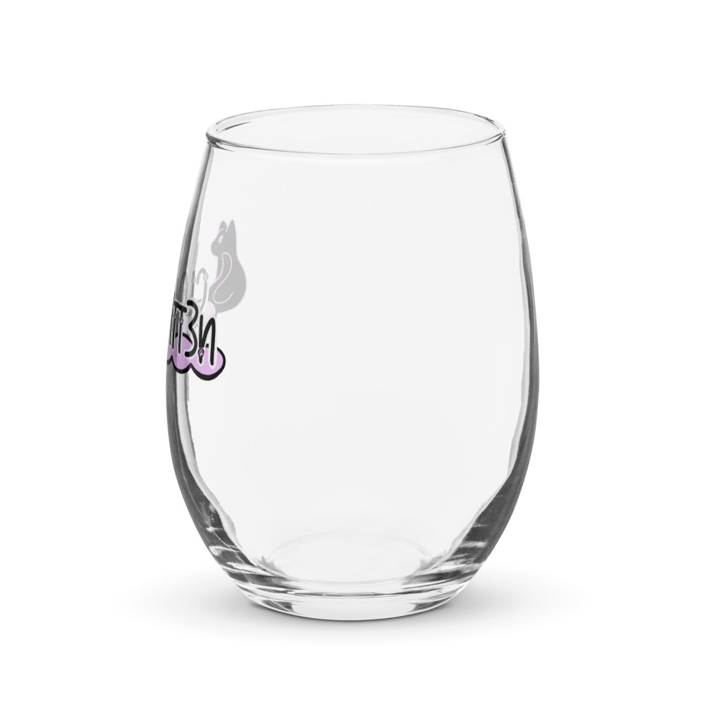 Kitten Logo Stemless Wine Glass product image (3)