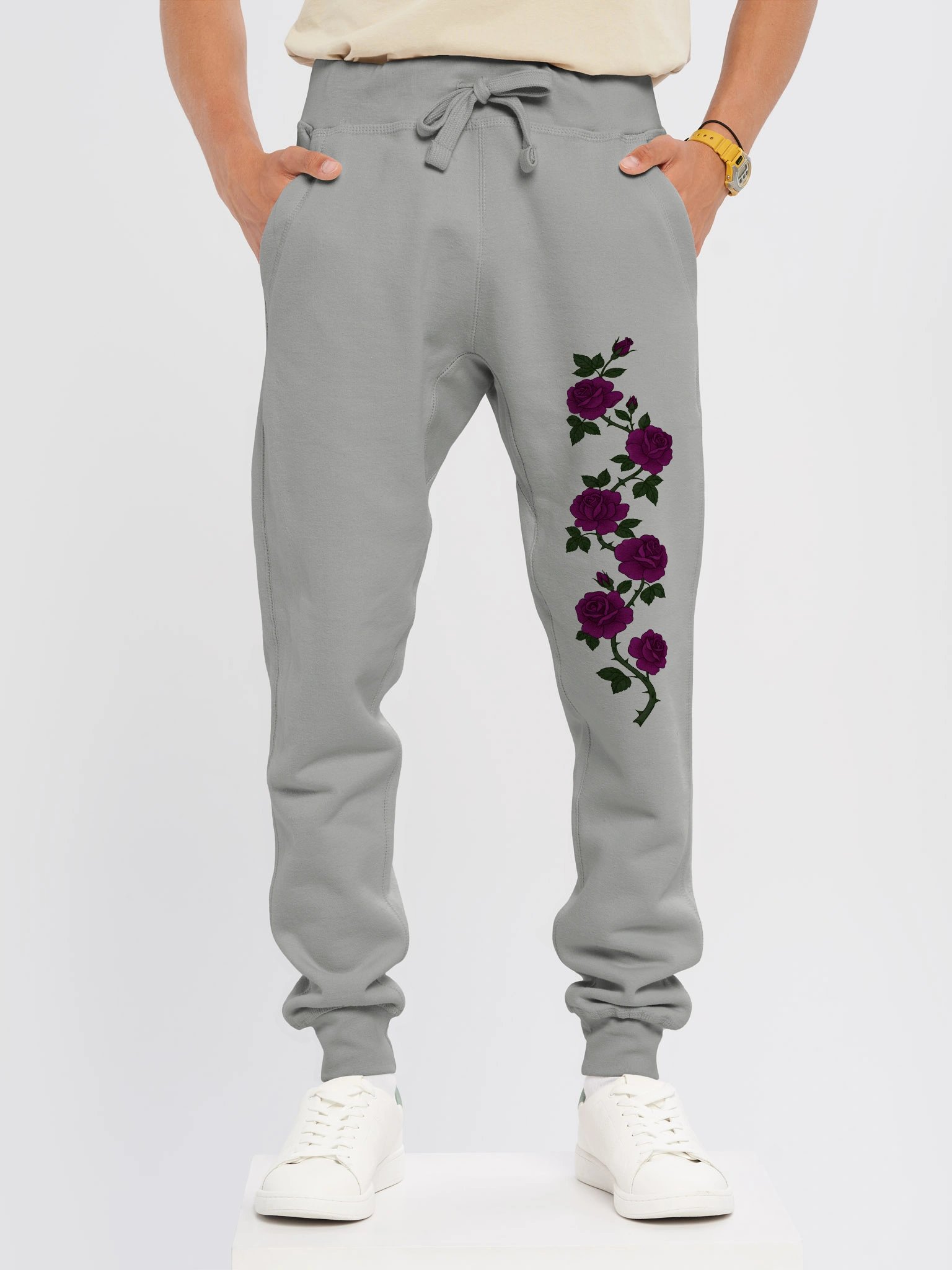 Midnight Rose Vertical Print Joggers product image (3)