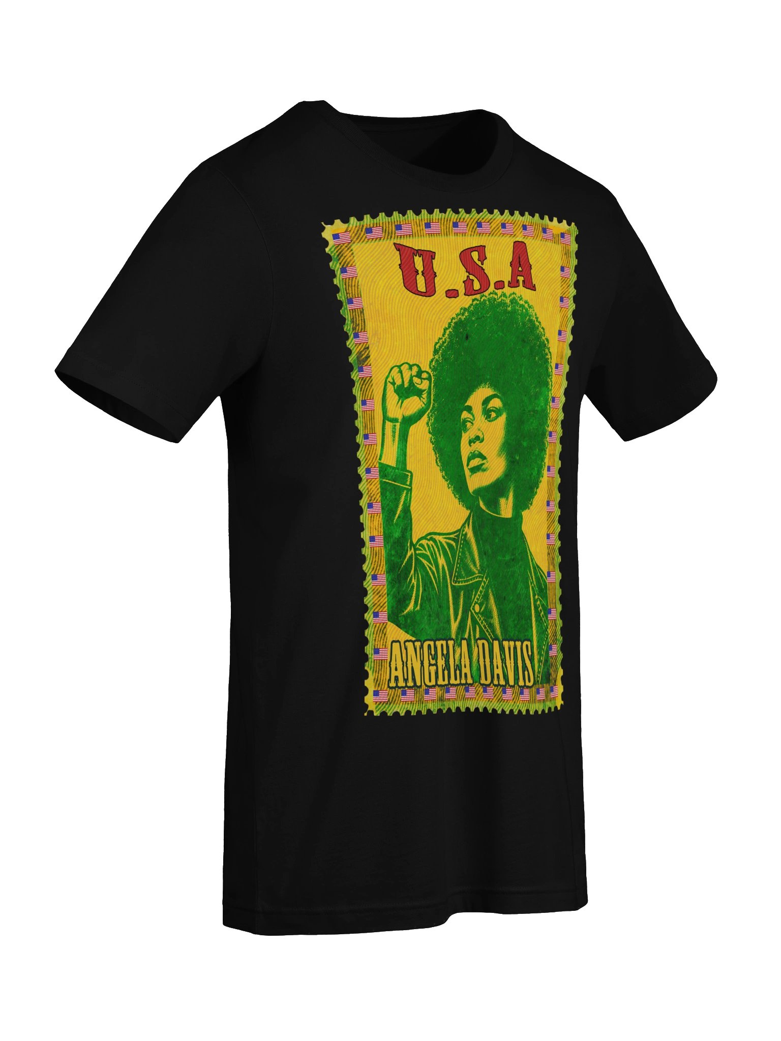Angela Davis Vintage USA Postage Stamp T-Shirt product image (51)