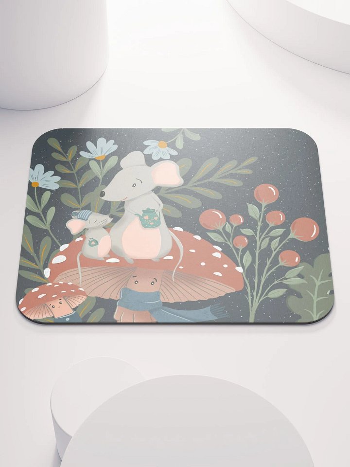 Moonlit Forest Love Mouse Pad product image (1)
