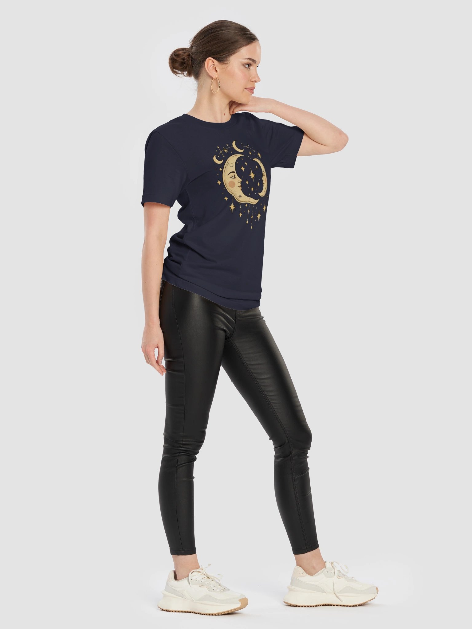 Celestial Moon T-Shirt – Vintage Crescent Moons & Stars product image (5)